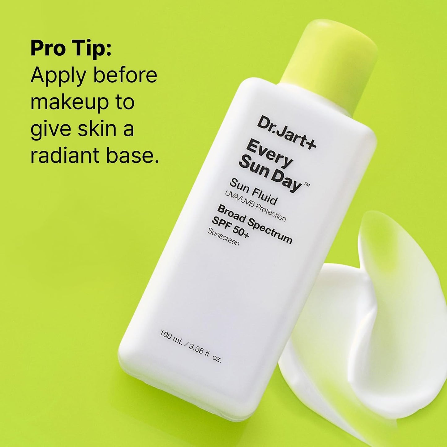 Dr. Jart+ Every Sun Day Fluid Korean Sunscreen SPF 50+ for Face 100 mL / 3.38 fl oz