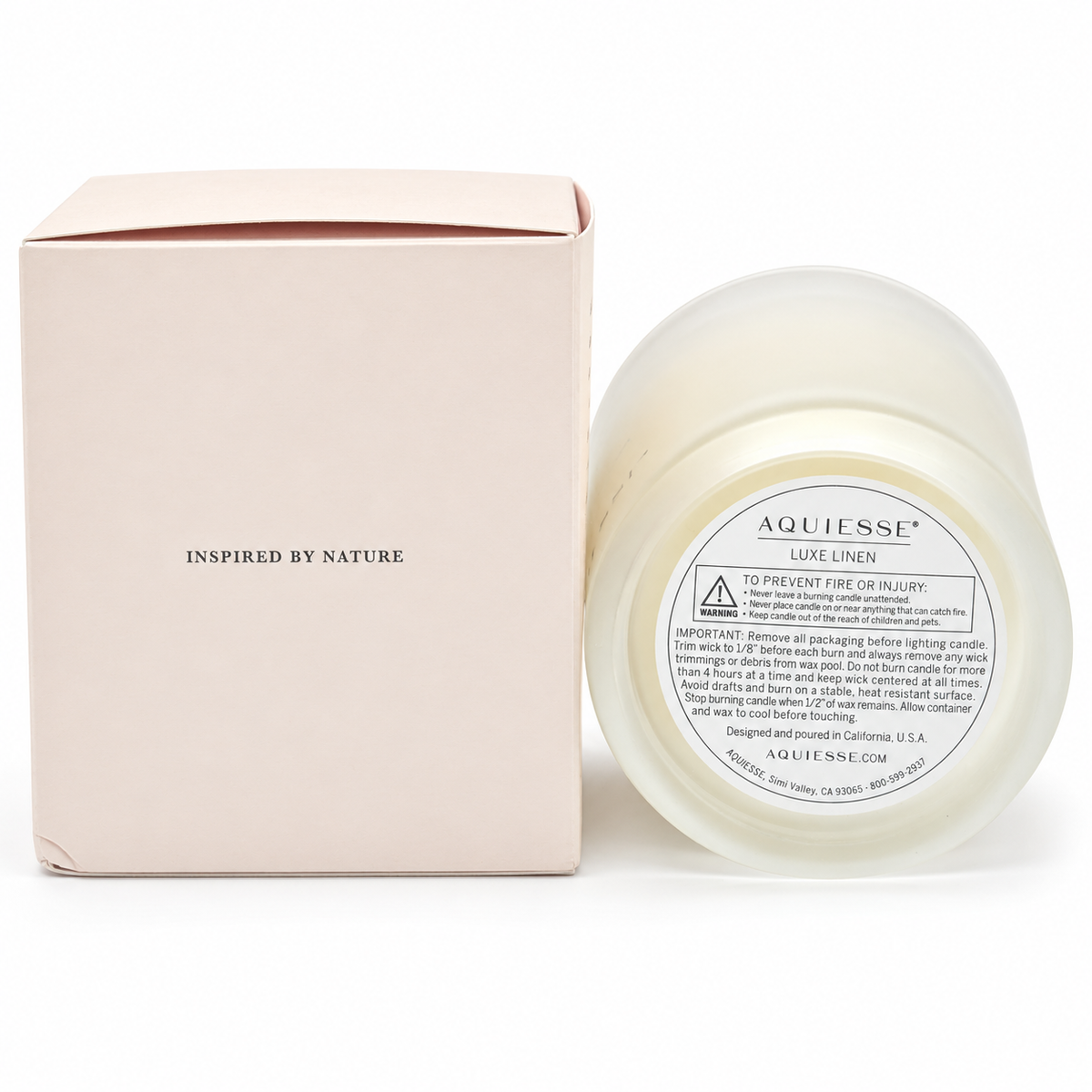 Aquiesse Luxe Linen Fine Scented Candle 9 oz product detail