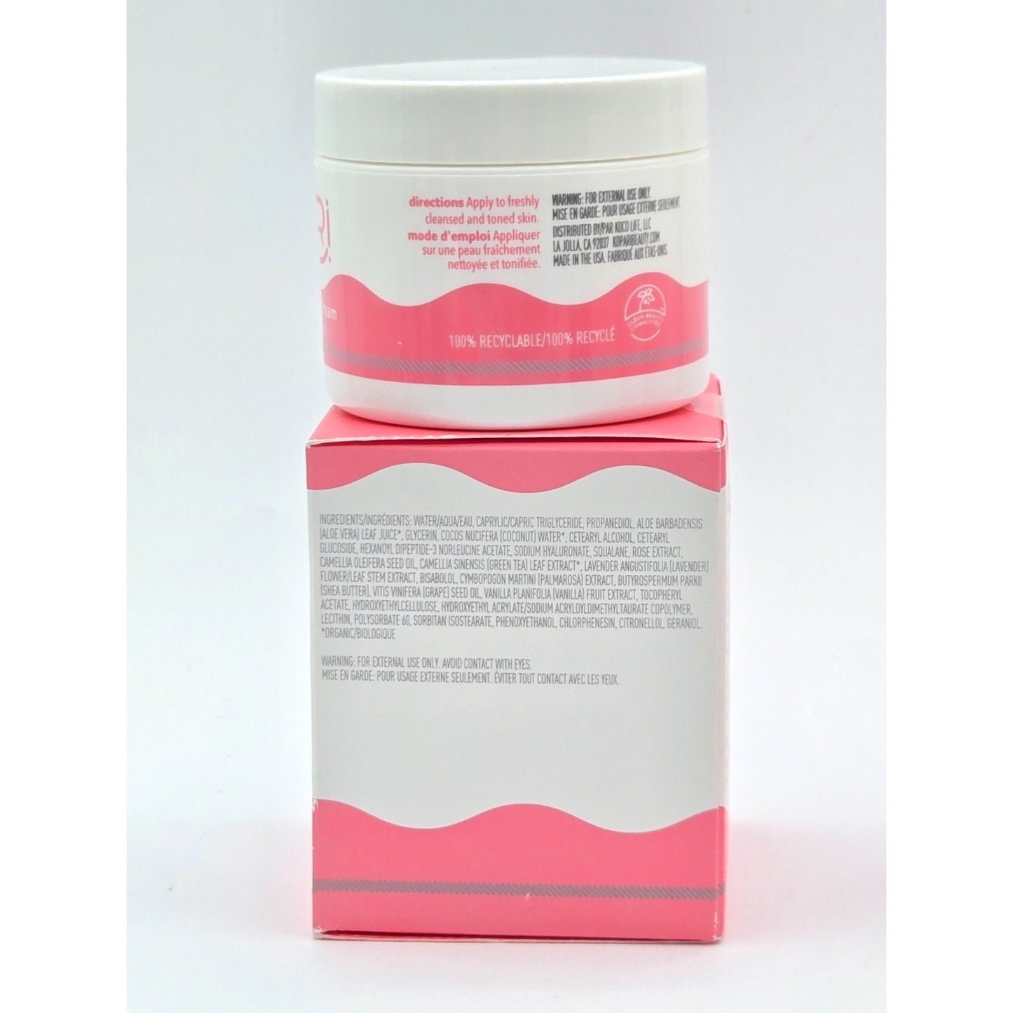 Kopari Coconut Water Moisture Cream 1.7oz, Coconut Face Cream 2.5oz, Lip Scrubby