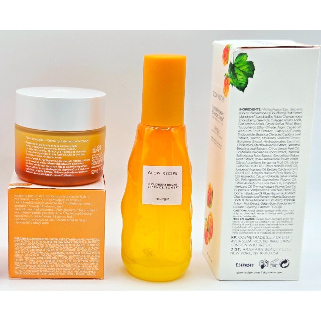 Glow Recipe Cloudberry Brightening Toner/ Ole Henriksen Instant Glow Moisturizer