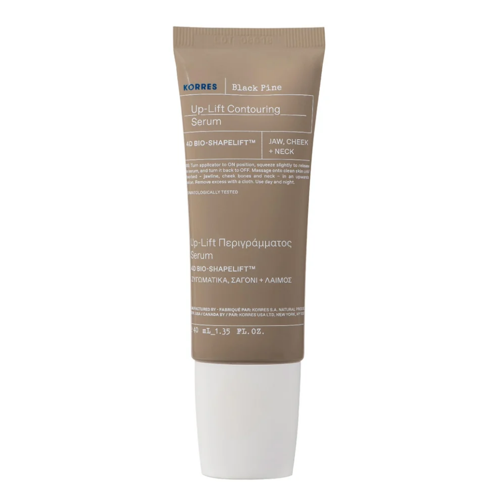 KORRES Black Pine Up-Lift Contouring Serum 40 mL tube with roller cap