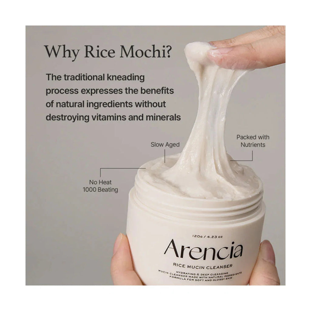 Arencia Rice Mucin Cleanser 120 g facial cleanser product detail