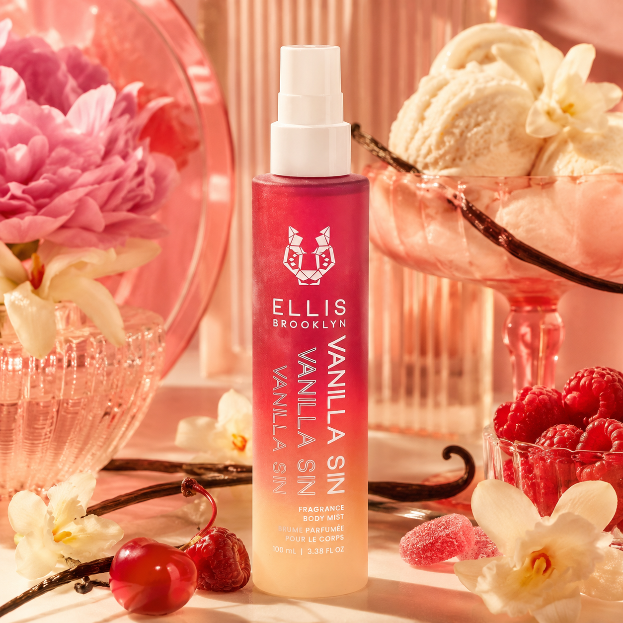 Ellis Brooklyn Vanilla Sin Fragrance Body Mist 100 ml / 3.38 fl oz