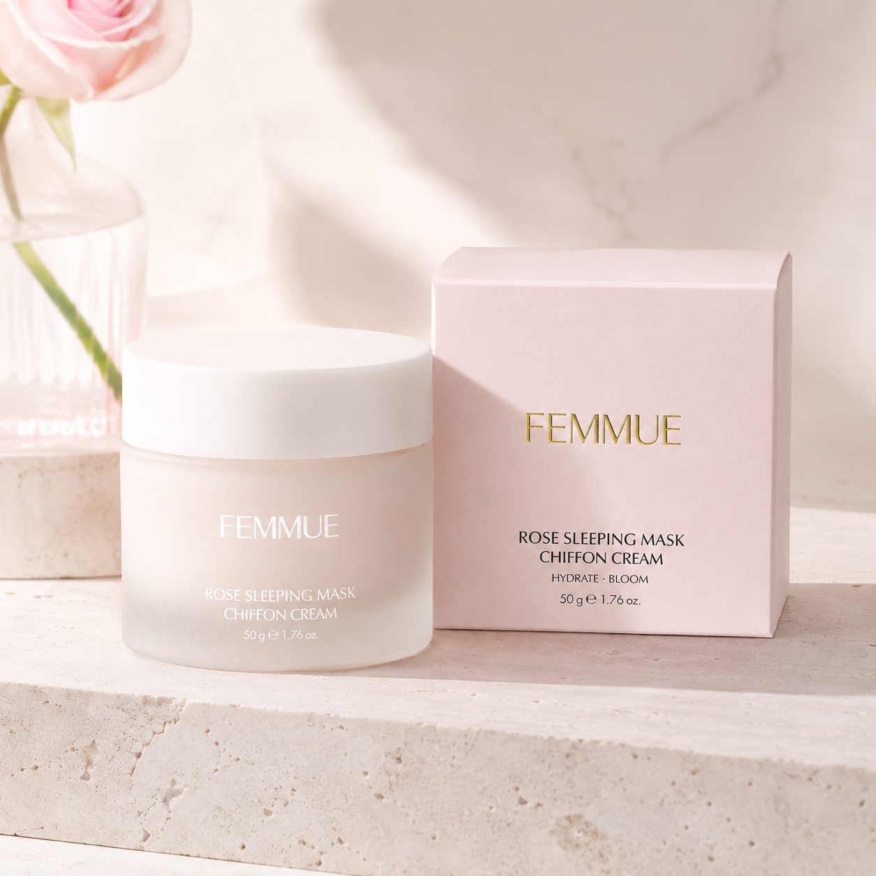 FEMMUE Rose Sleeping Mask Chiffon Cream 50 g / 1.76 oz
