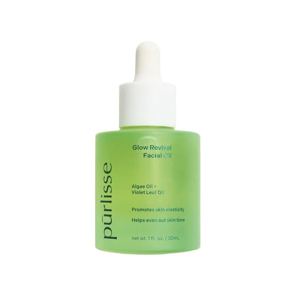 purlisse Glow Revival Facial Oil 30 mL green dropper bottle