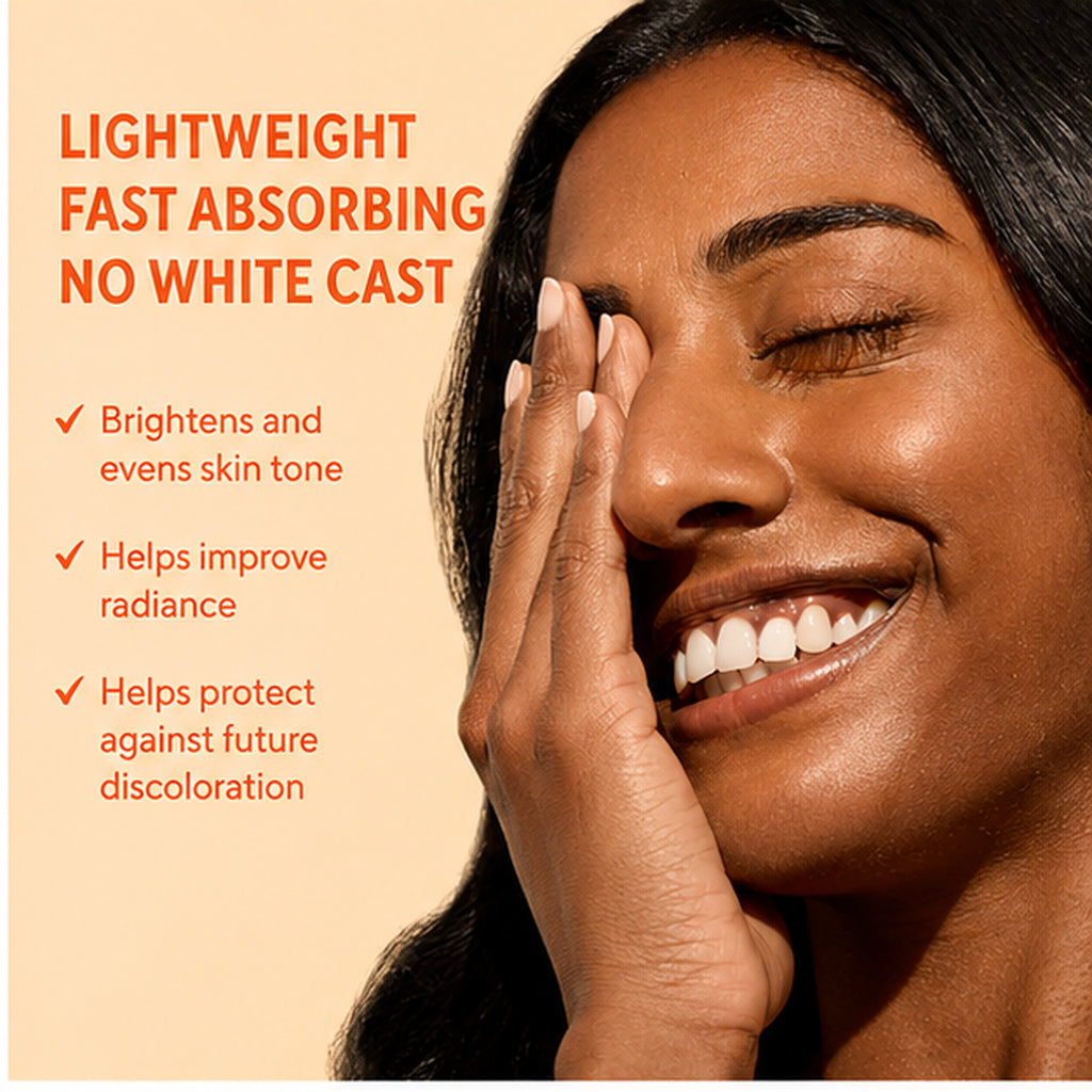 Murad Superactive Moisturizer SPF 50 lightweight, fast-absorbing, no-white-cast benefit graphic