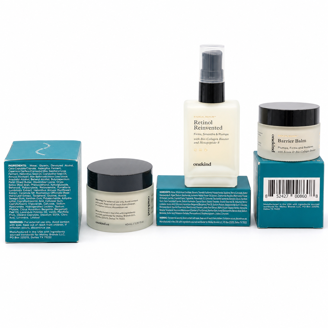 onekind Radical Repair Retinol Reinvented and Barrier Balm set alternate view