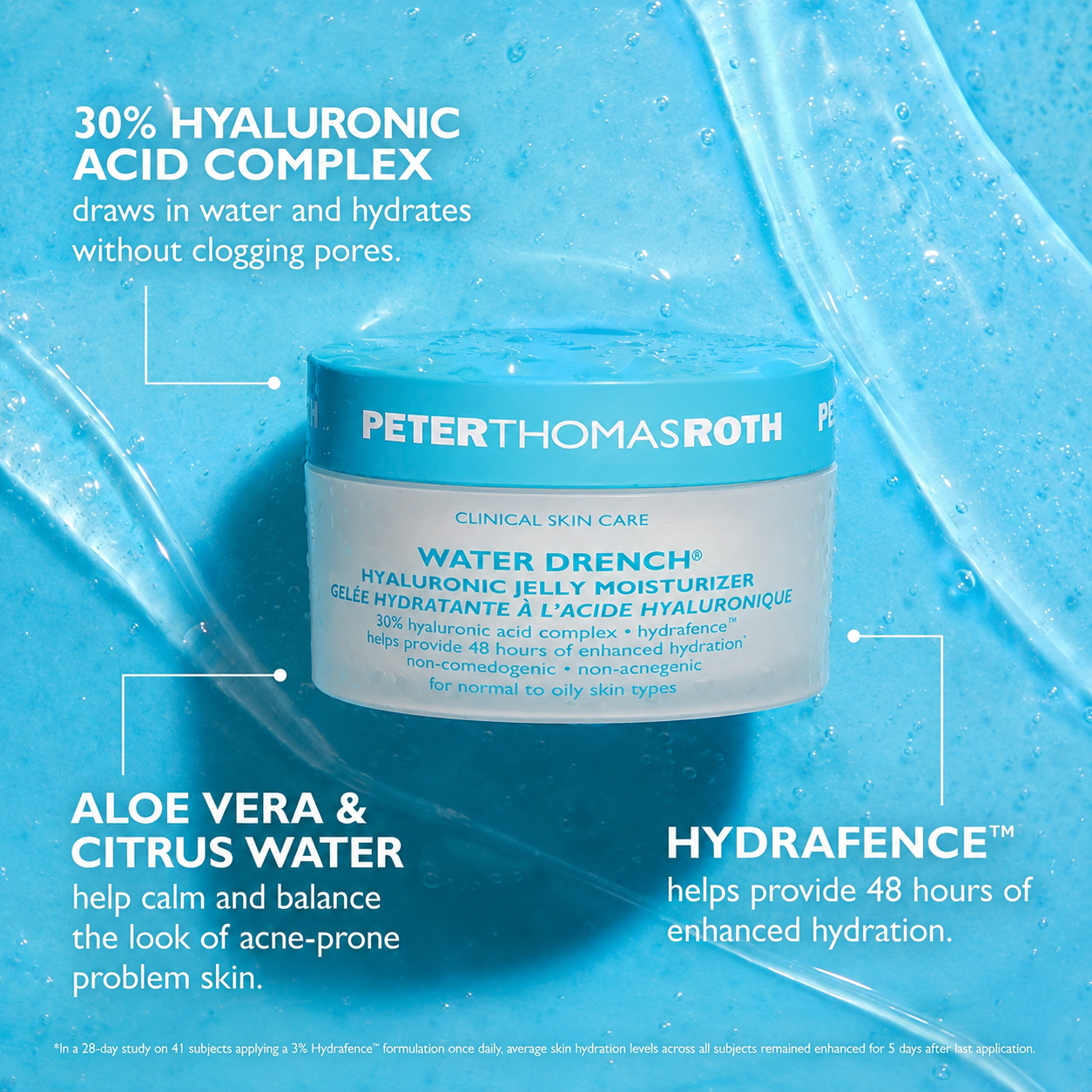 Peter Thomas Roth Water Drench Hyaluronic Jelly Moisturizer front packaging