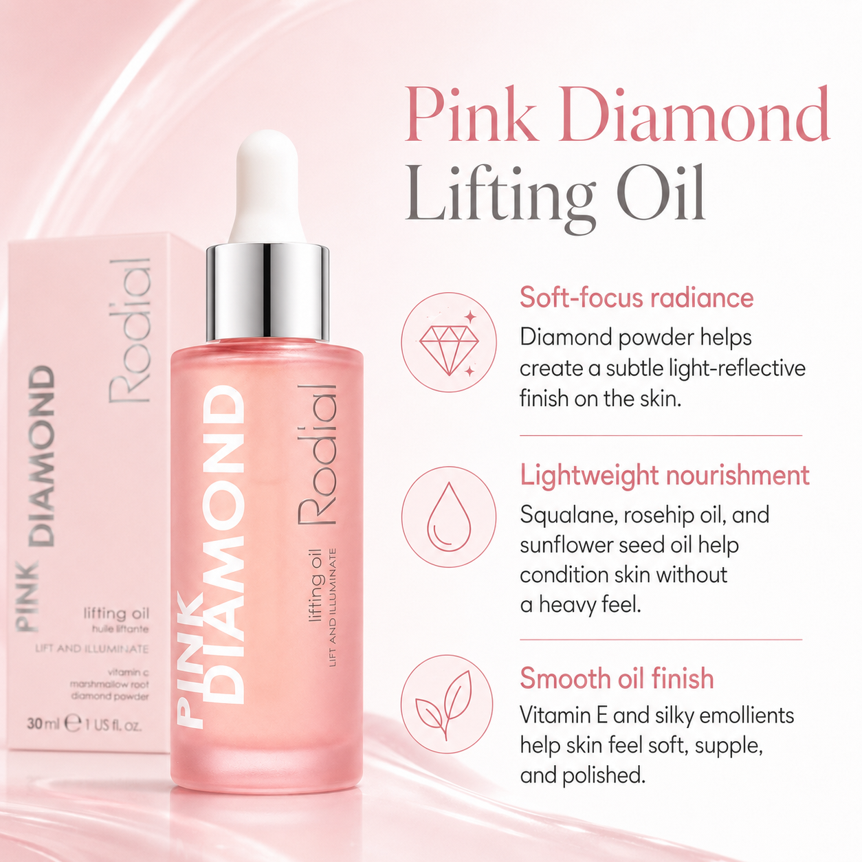 Rodial Pink Diamond Lifting Oil 1 fl oz