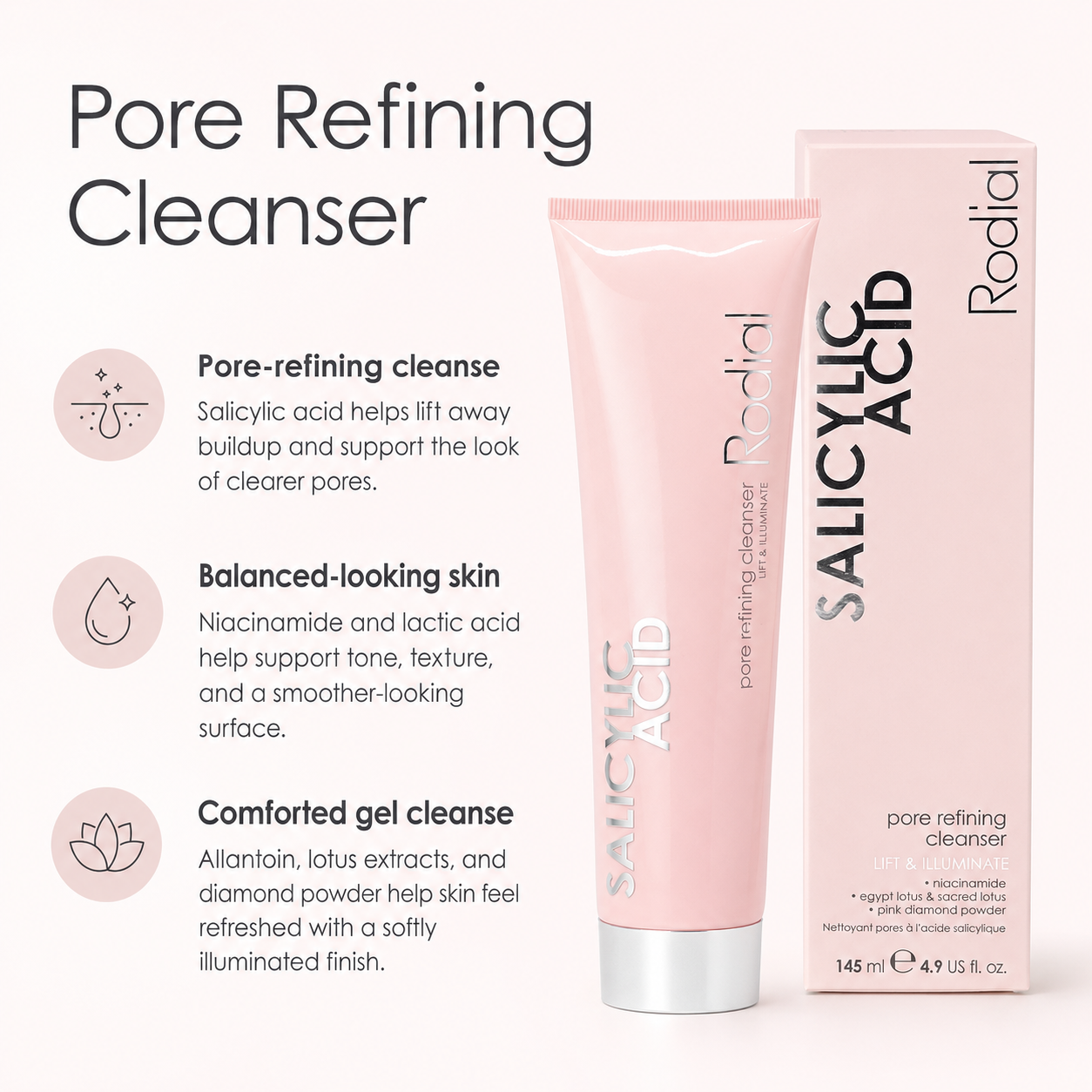 Rodial Salicylic Acid Pore Refining Lift & Illuminate Cleanser 4.9 fl oz