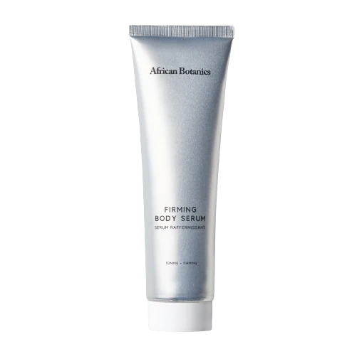 African Botanics Firming Body Serum silver squeeze tube