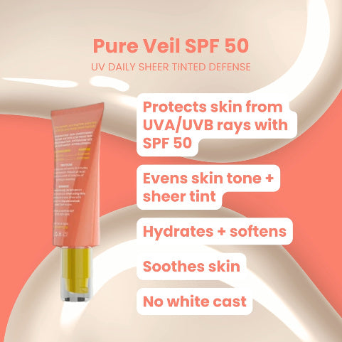 Sel:pH Pure Veil SPF 50 Tinted Sunscreen for Face + Body 1 fl oz / 30 mL