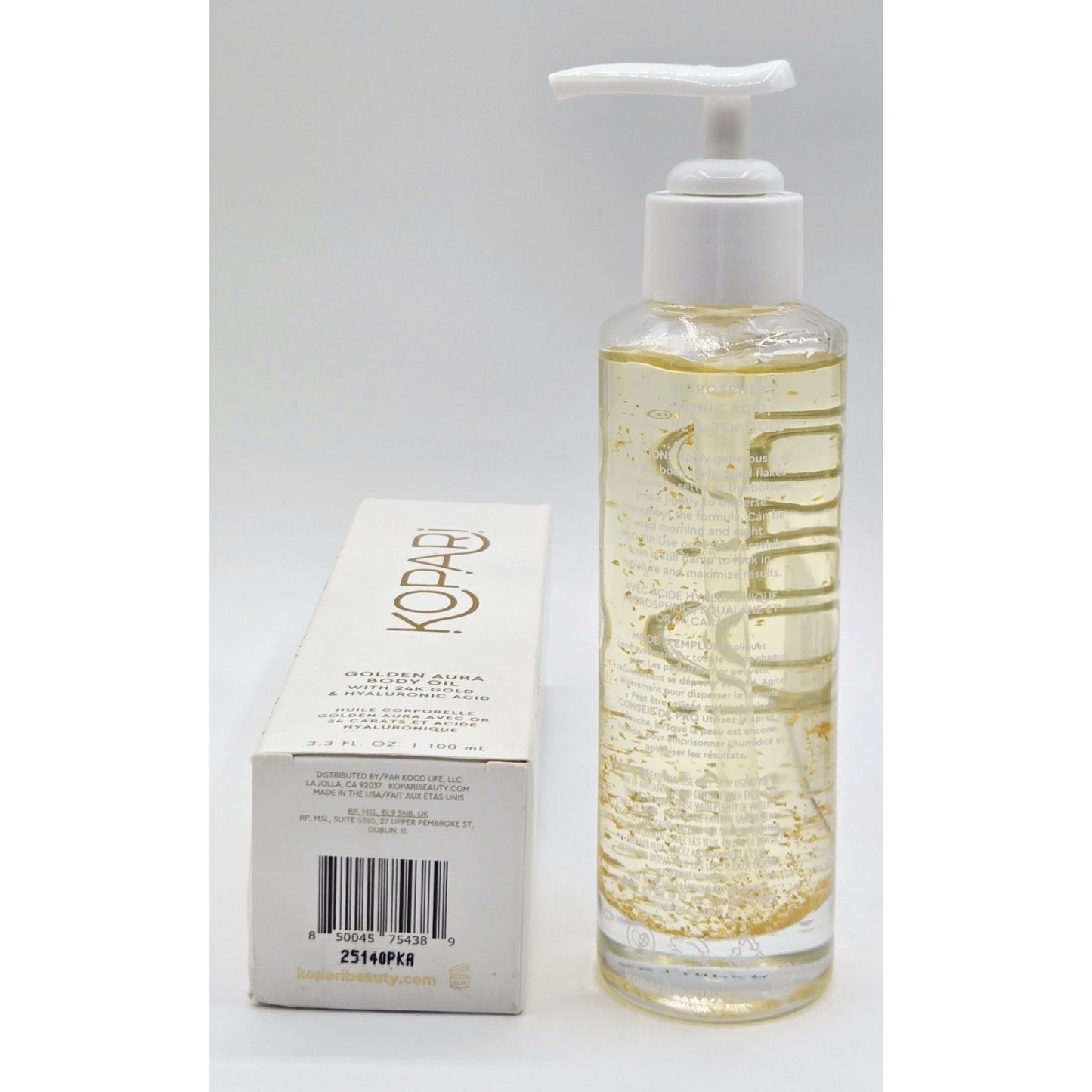 Kopari Tahitian Vanilla Hydrating Body Wash 8 oz + Golden Aura Body Oil 3.3 oz