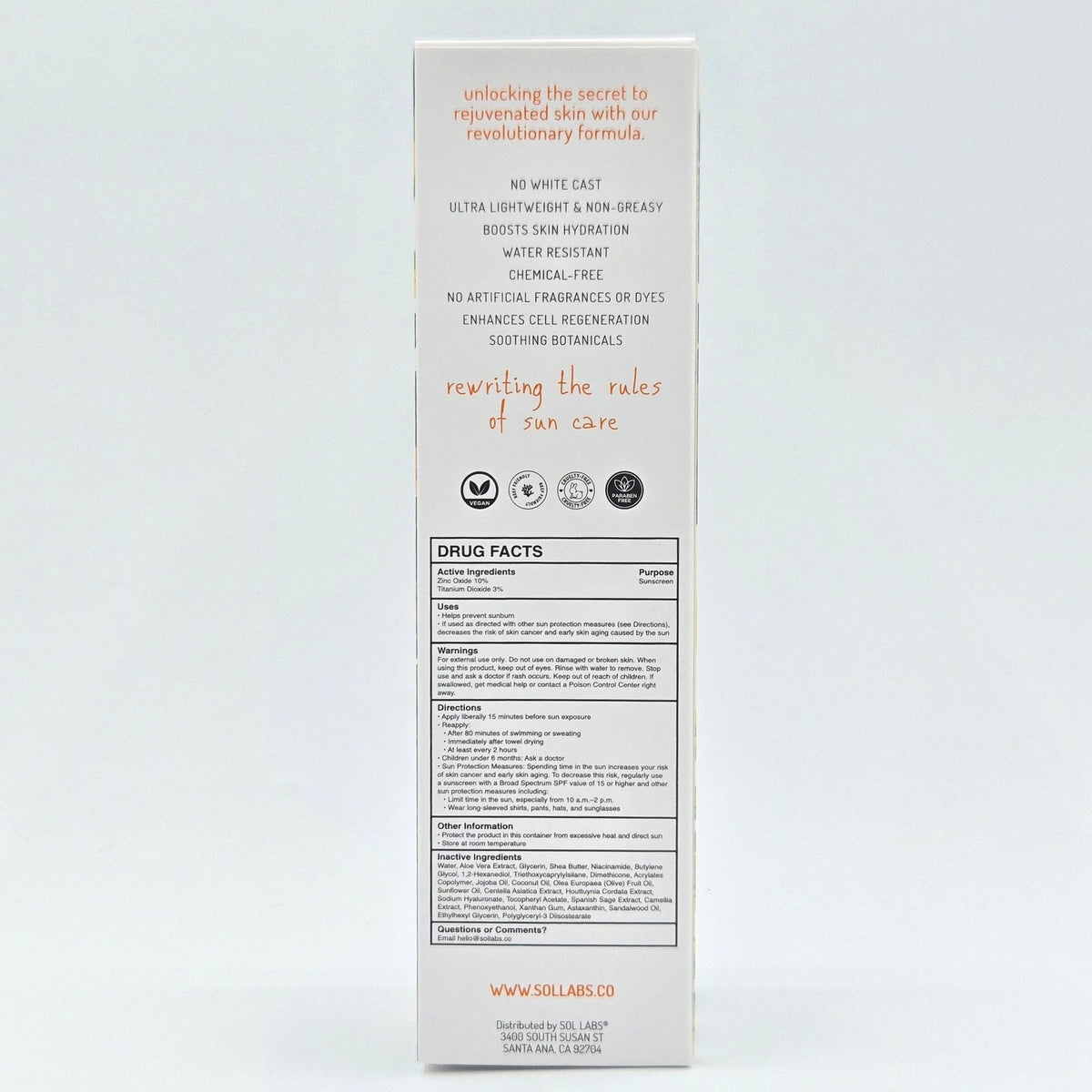 SOL LABS Natural Mineral SPF 30 Daily Sunscreen Lotion 120 mL / 4.06 fl oz