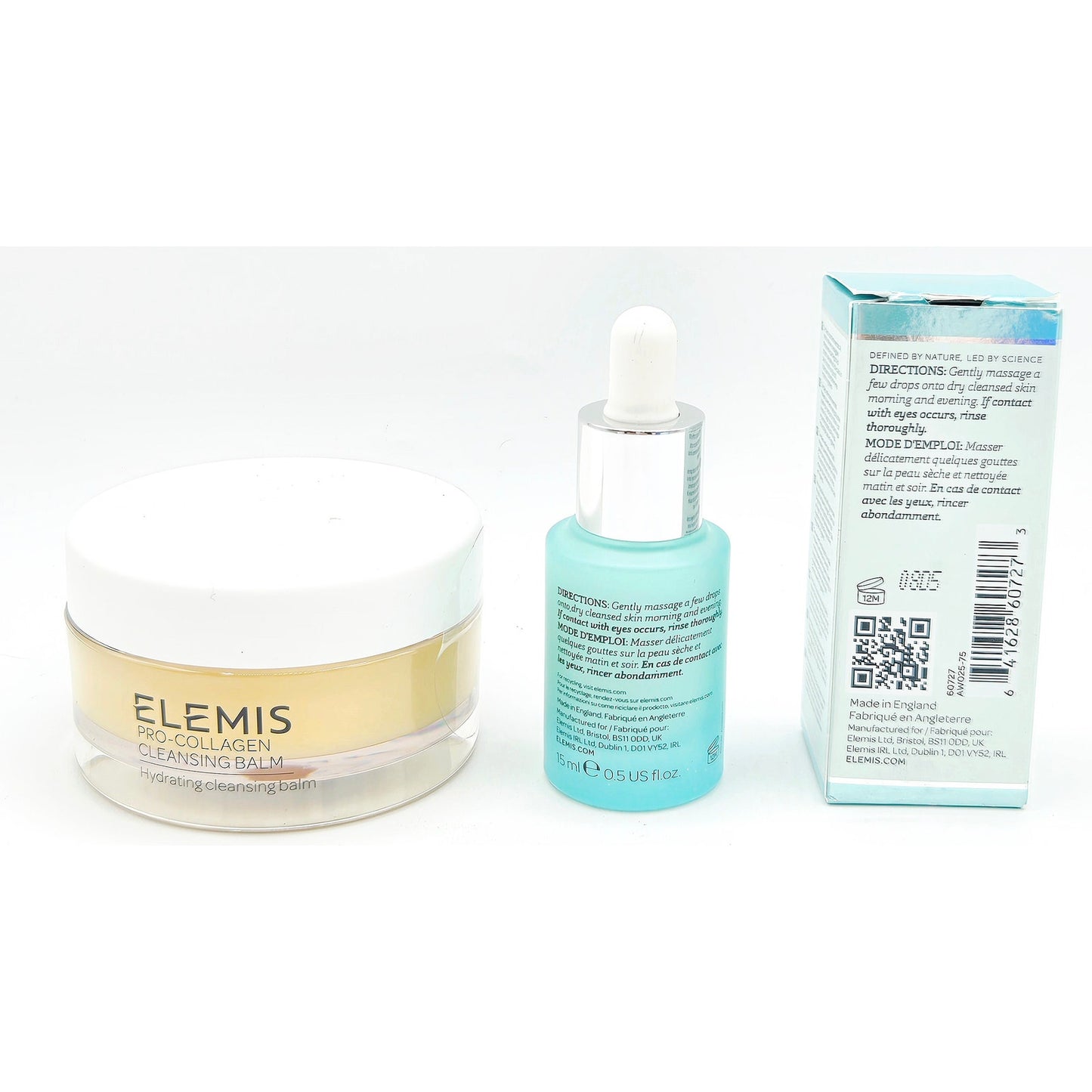 ELEMIS Pro-Collagen FUTURE RESTORE Serum .5 oz &  Cleansing Balm Original 1.7 oz