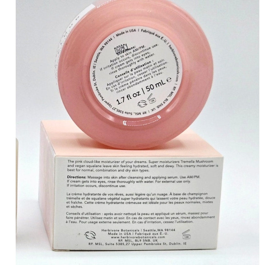 Herbivore Pink Cloud Soft Moisture Cream-Tremellia Hyaluronic Acid Alternate 1.7