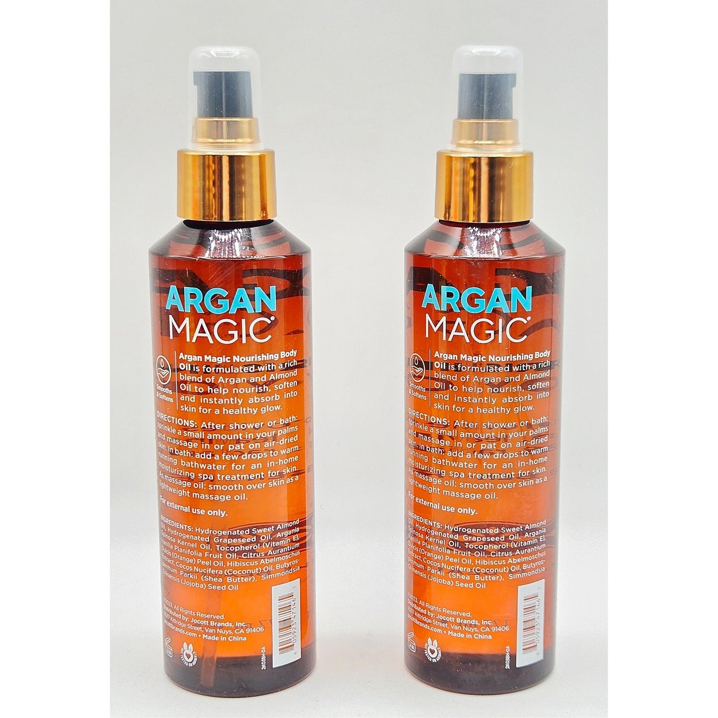 2 Pack ARGAN MAGIC Nourishing Hydrating Body Oil Spray - 6oz Each NEW