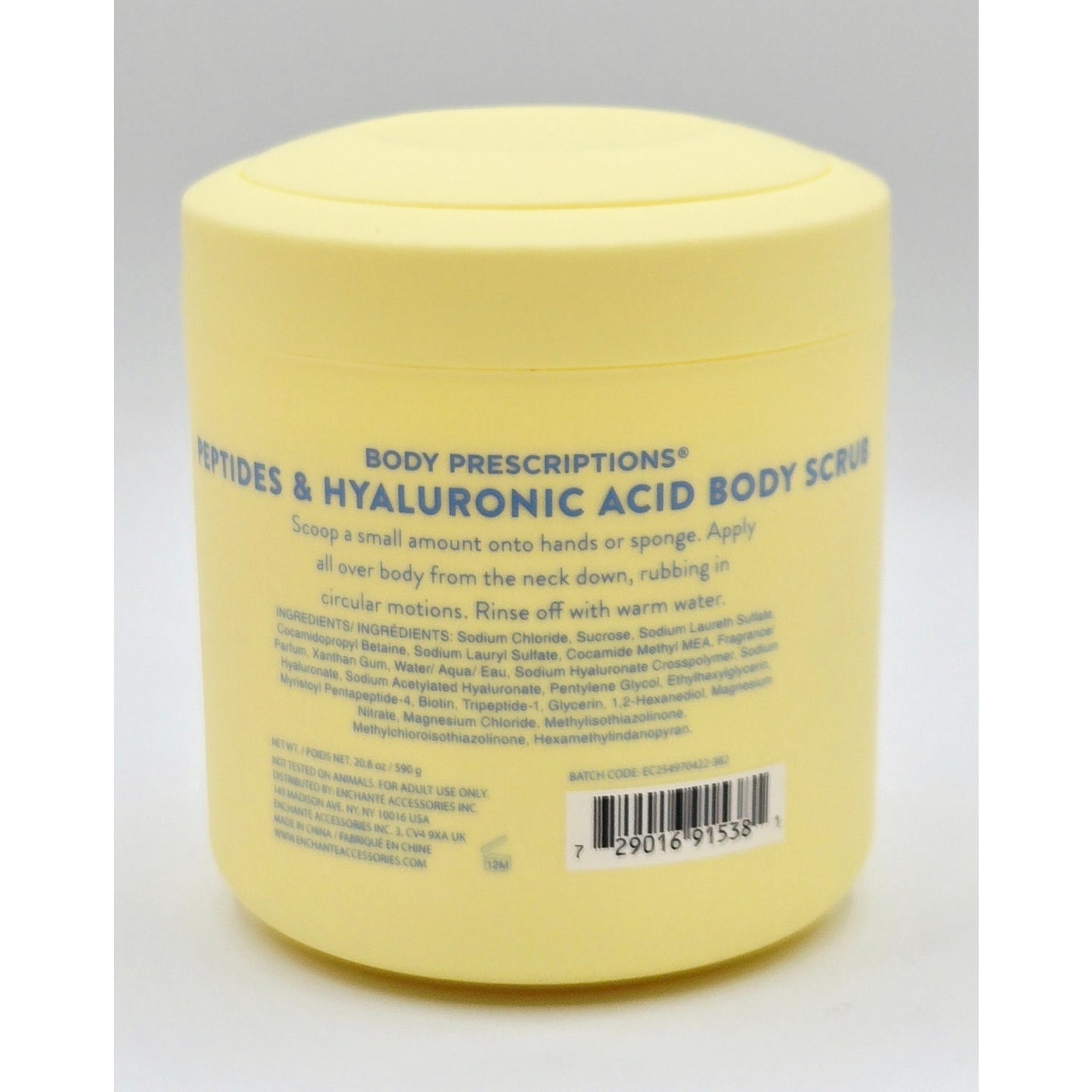 Body Prescriptions Peptides & Hyaluronic Acid BODY SCRUB- 20.8 oz