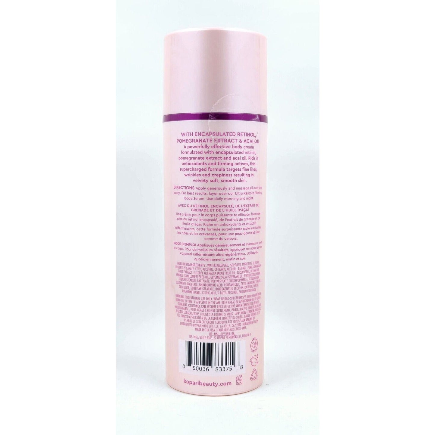 2 PACK KOPARI Ultra Renewal Retinol Body Cream 4.7 oz -NEW