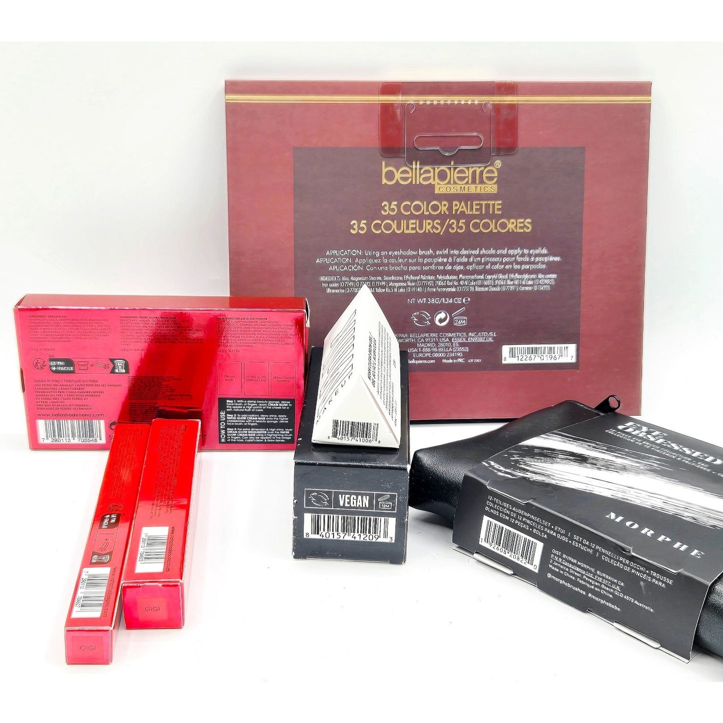 Natasha Denona Berry, bellapierre Cherry, Morphe Eye, Milk Makeup, KUSH Bundle