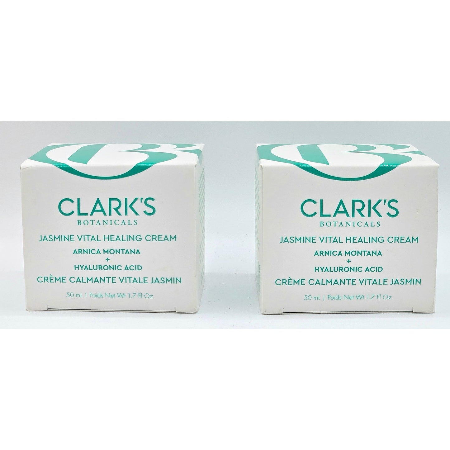 2 Pack Clark's Botanicals Jasmine Vital Healing Cream- 1.7oz ea NEW Full Size.