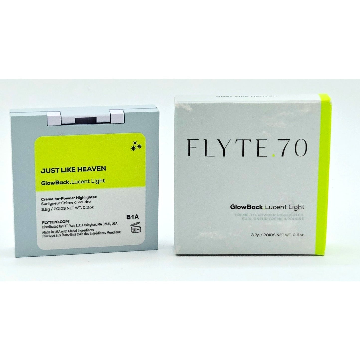 Flyte 70 GlowBack Brightening Primer- Hazy Cheek Creme+Creme to Powder Hilighter