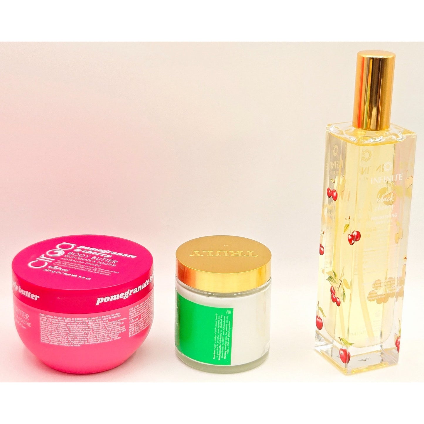 Cherry 8pc Skincare Bundle- Ciroa, Truly, Fenty Skin, Innisfree, Infinite Beauty