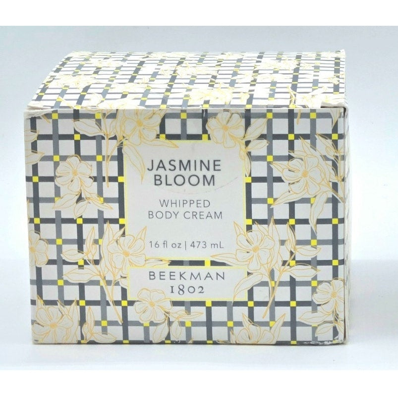 BEEKMAN 1802 Jasmine Bloom Whipped Body Cream Tub 16 oz.- NEW