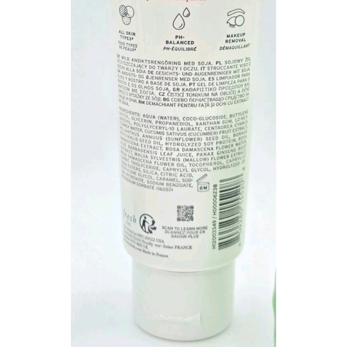 Fresh Soy Face Cleanser 5oz & 1.5 oz + Lotus Youth Preserve Moisturizer .5oz Set