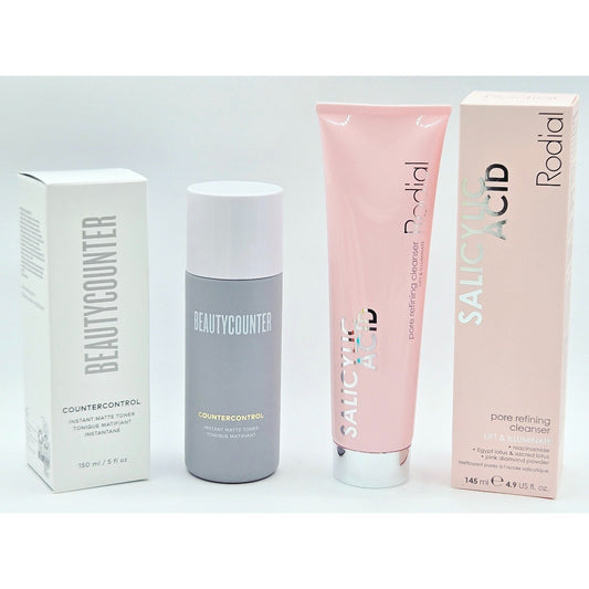 BEAUTYCOUNTER Control Instant Matte Toner 5oz/ Rodial Pore Refining Cleanser 5oz