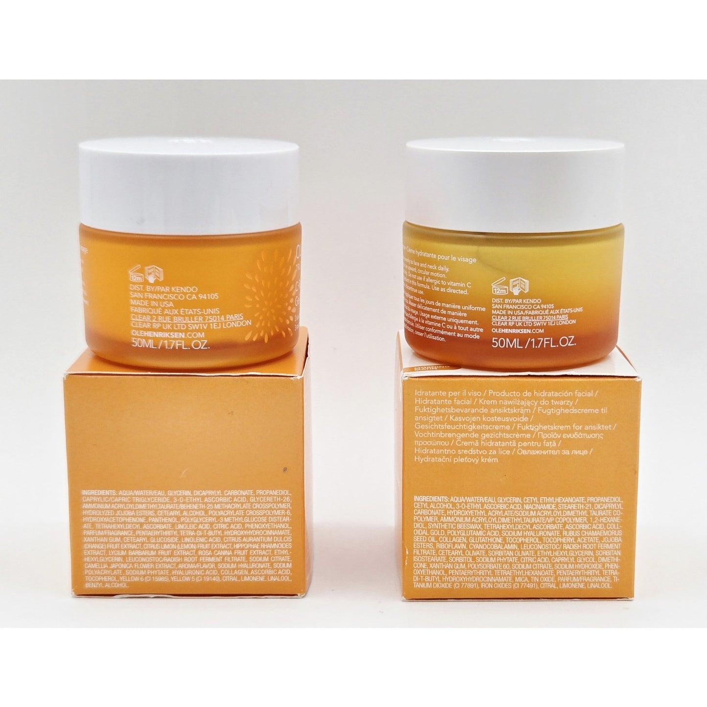 Olehenriksen Brighten- C Rush Gel Creme & Banana Instant Glow Moisture 1.7 oz Ea