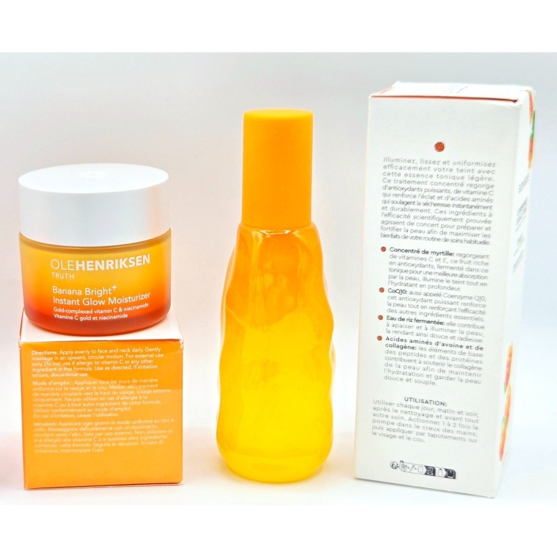 Glow Recipe Cloudberry Brightening Toner/ Ole Henriksen Instant Glow Moisturizer