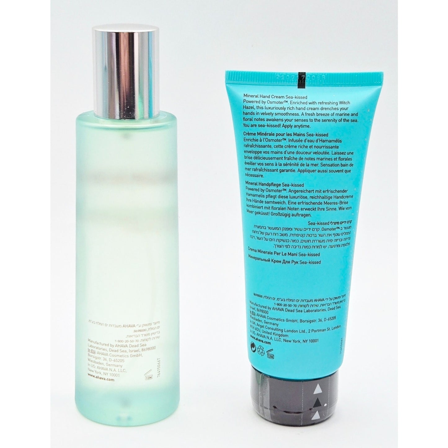 AHAVA Dead Sea Dry Oil Body Mist~ 3.4oz + Dead Sea Mineral Hand Cream~3.4 oz