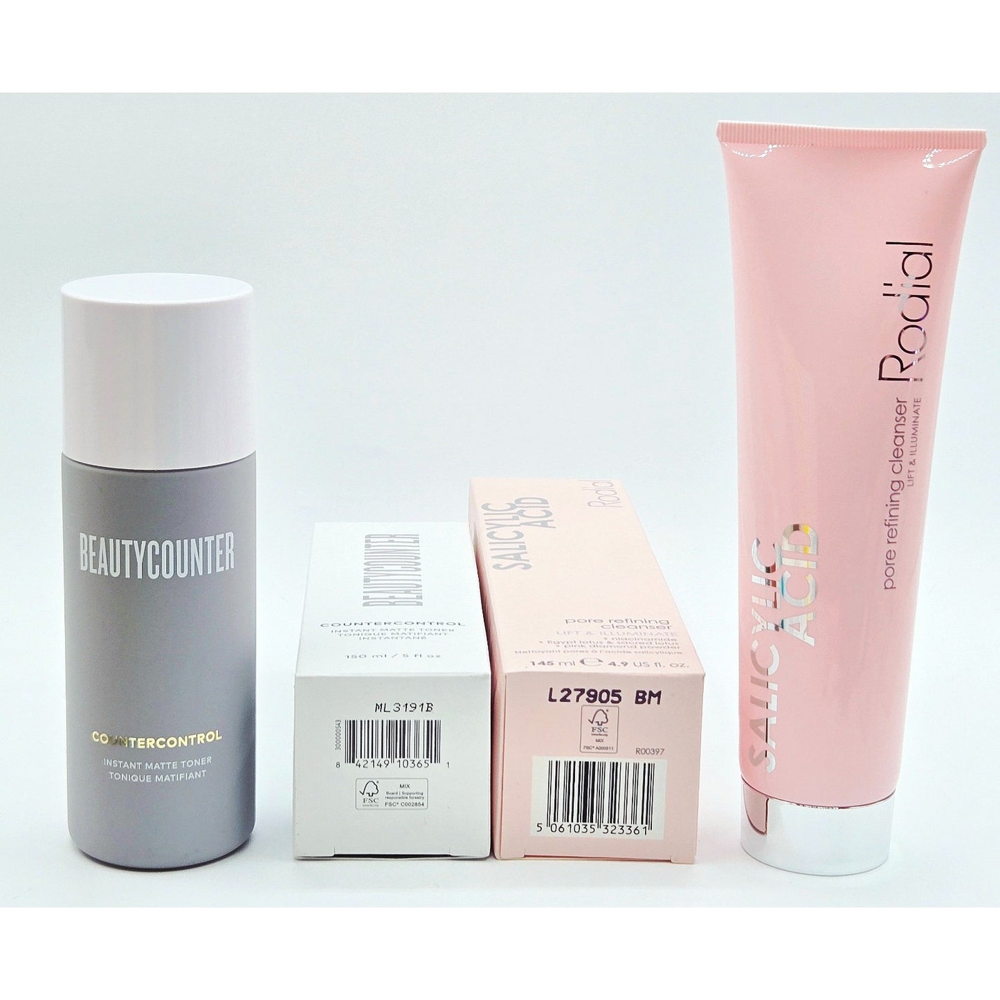 BEAUTYCOUNTER Control Instant Matte Toner 5oz/ Rodial Pore Refining Cleanser 5oz