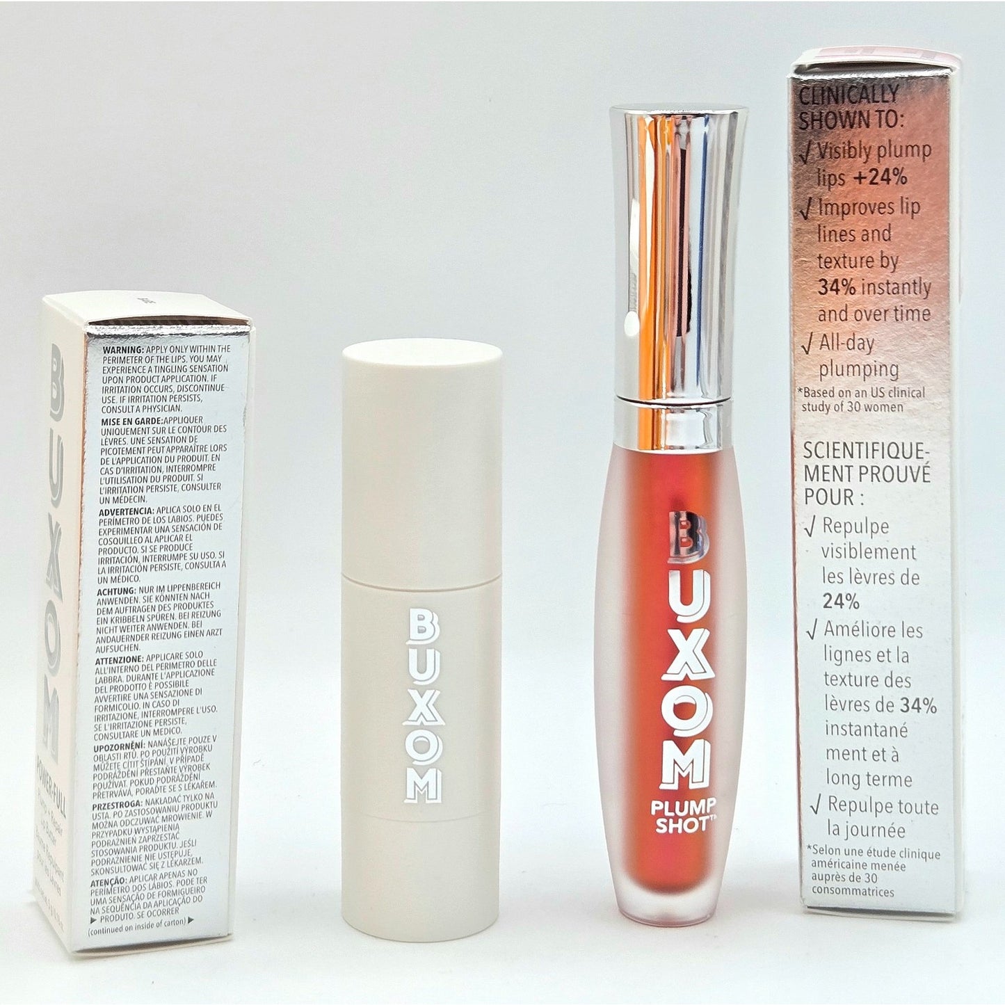 Buxom POWER-FULL Plump & Repair Lip Butter BARE + PLUMP SHOT Enchanted Berry NIB