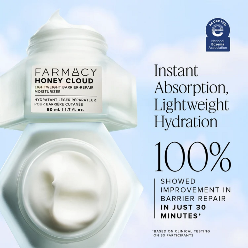 Farmacy Honey Cloud lightweight hydration and barrier repair clinical results