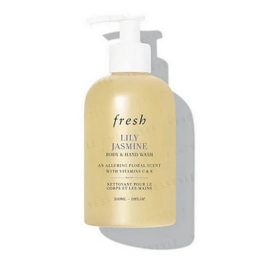 Fresh Lily Jasmine Body & Hand Wash Foaming Gel Cleanser 300mL 10oz New