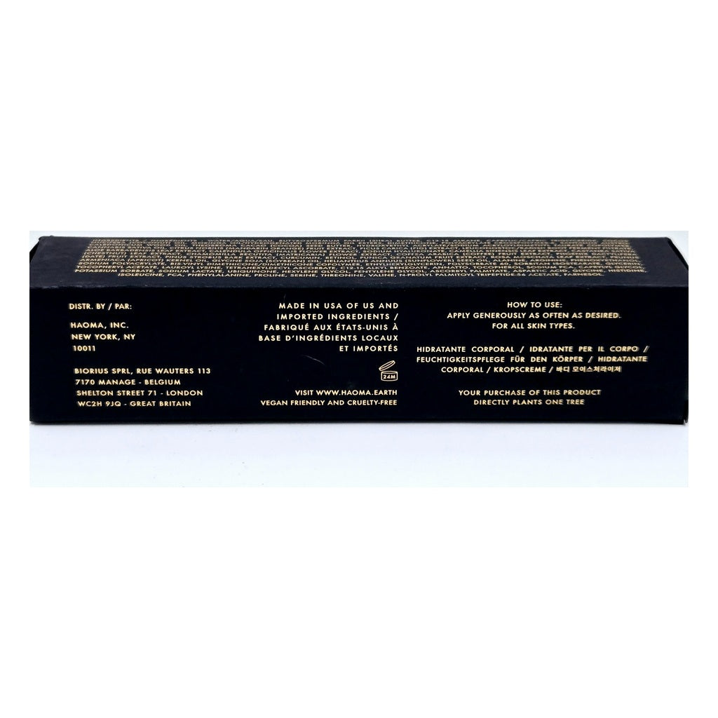 HAOMA Cannabidiol Body Cream directions and package detail
