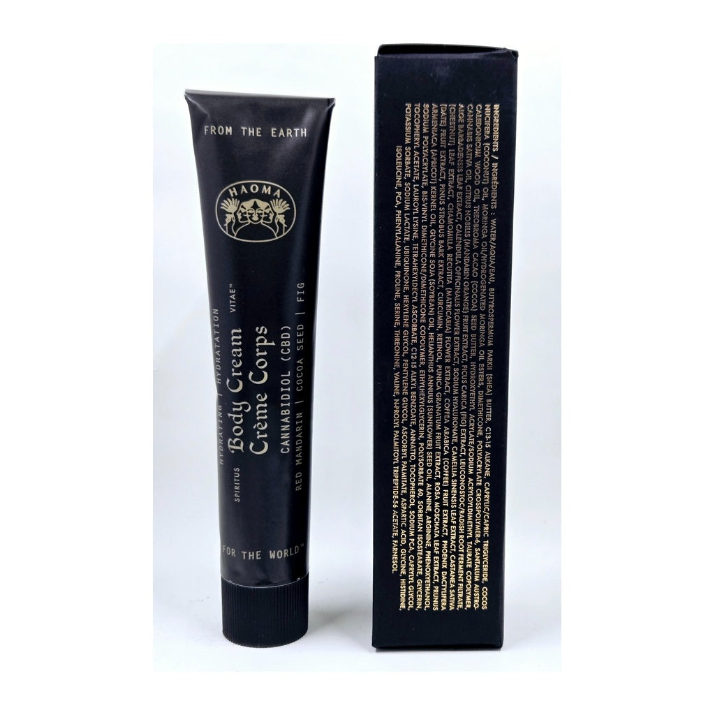 HAOMA Cannabidiol Body Cream full ingredient panel