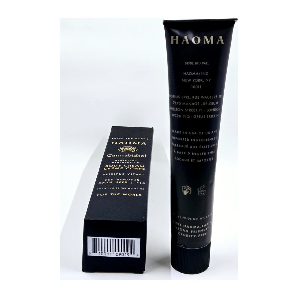 HAOMA Cannabidiol Body Cream UPC 810011090194 package detail