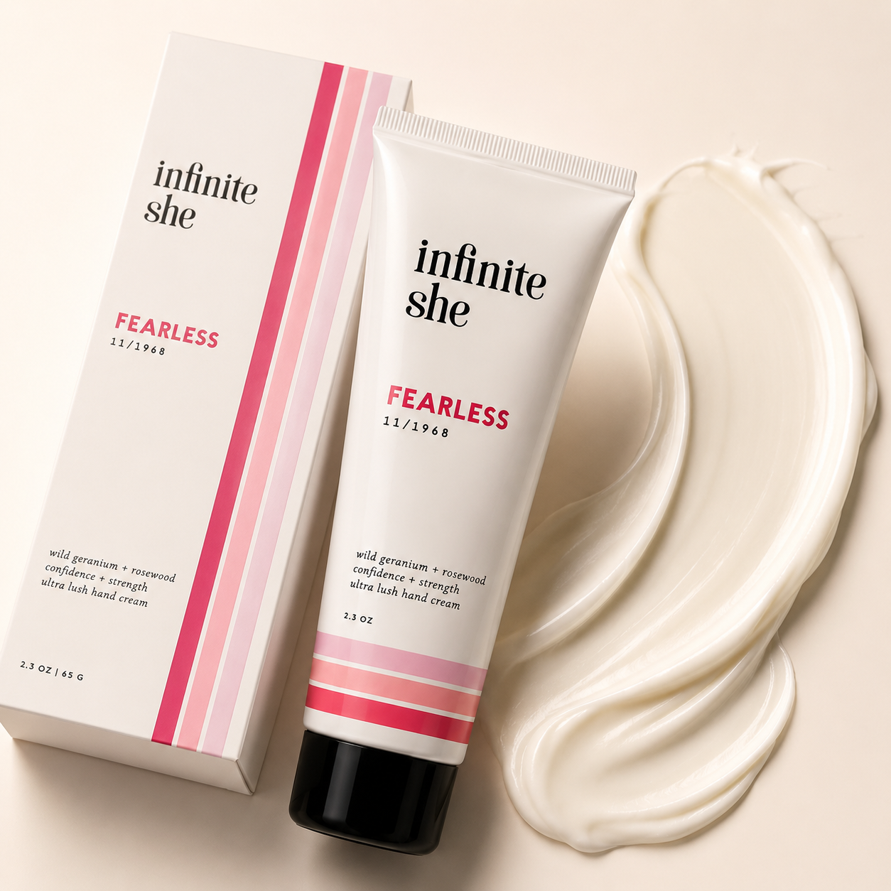 Infinite She Fearless Ultra Lush Hand Cream Wild Geranium + Rosewood 2.3 oz / 65 g