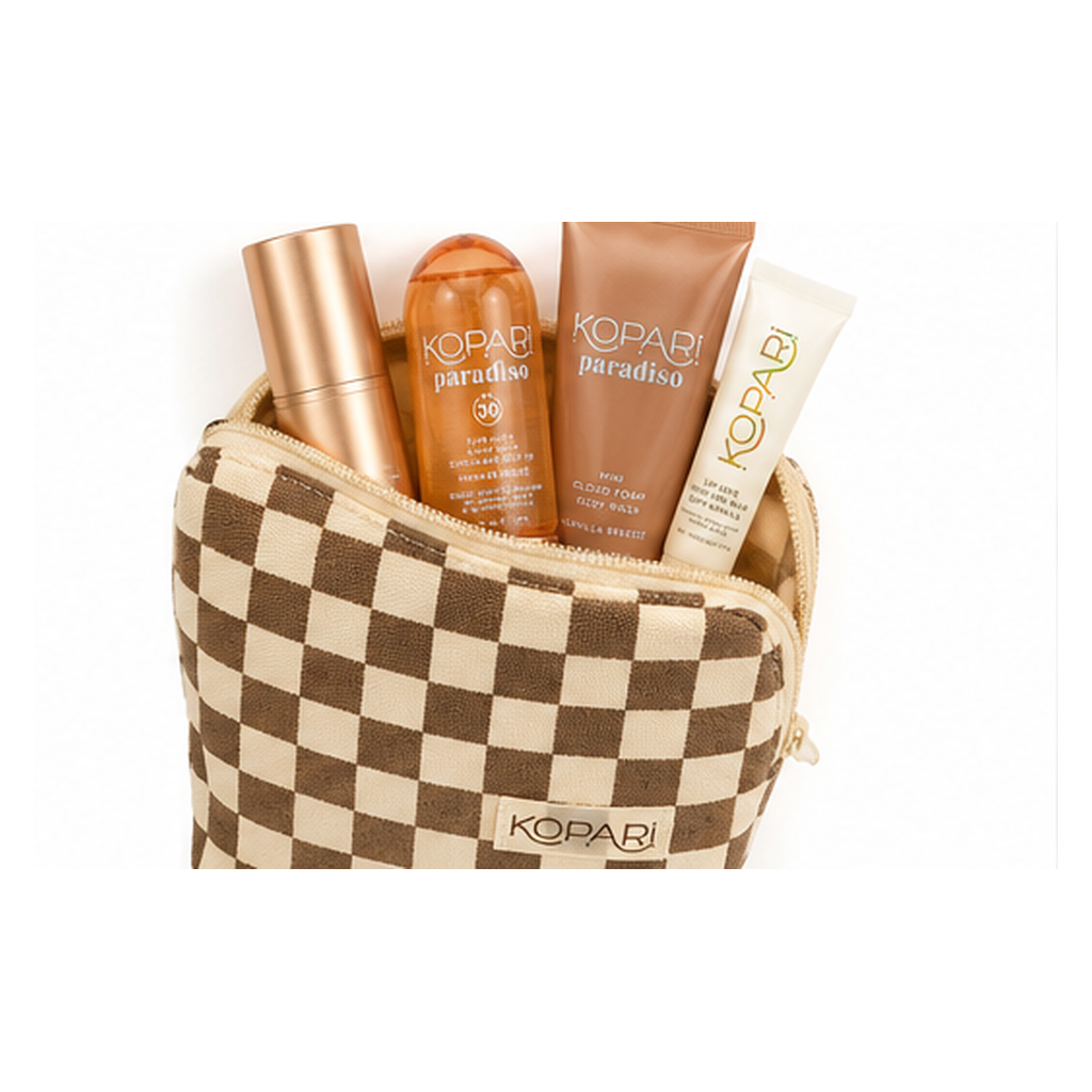 Kopari Paradiso Vanilla Breeze Body Care Travel Set with Pouch 4 Piece