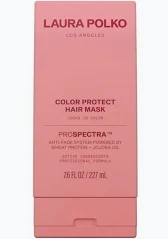 Laura Polko Color Protect Hair Mask 225 mL pink tube with matching cap