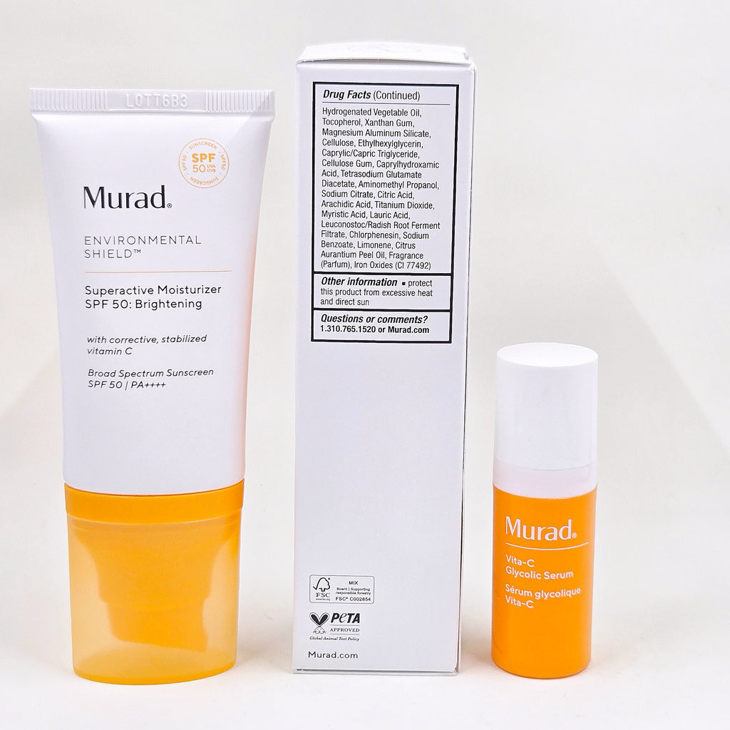 Murad Superactive Moisturizer SPF 50 package inactive ingredient list
