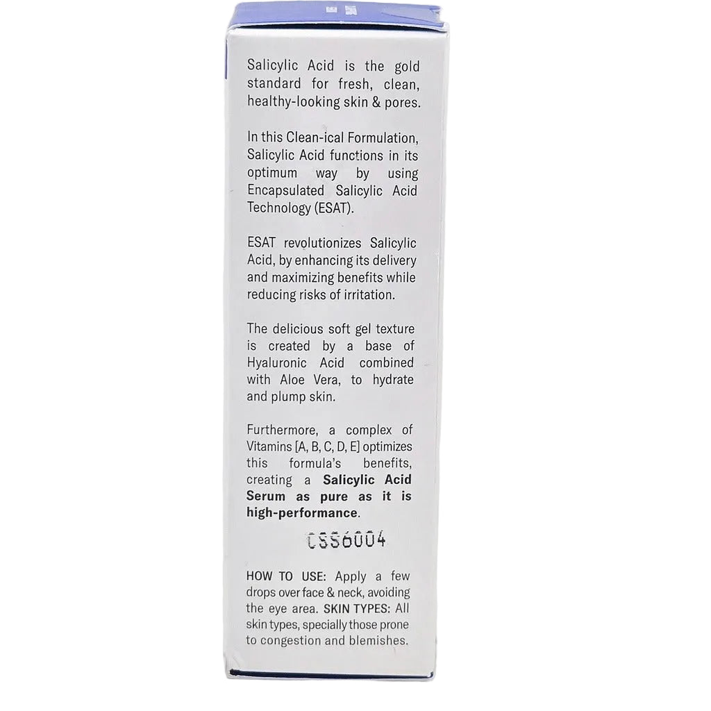 Odacité Clarifying Serum box panel with benefits, directions and batch CS56004