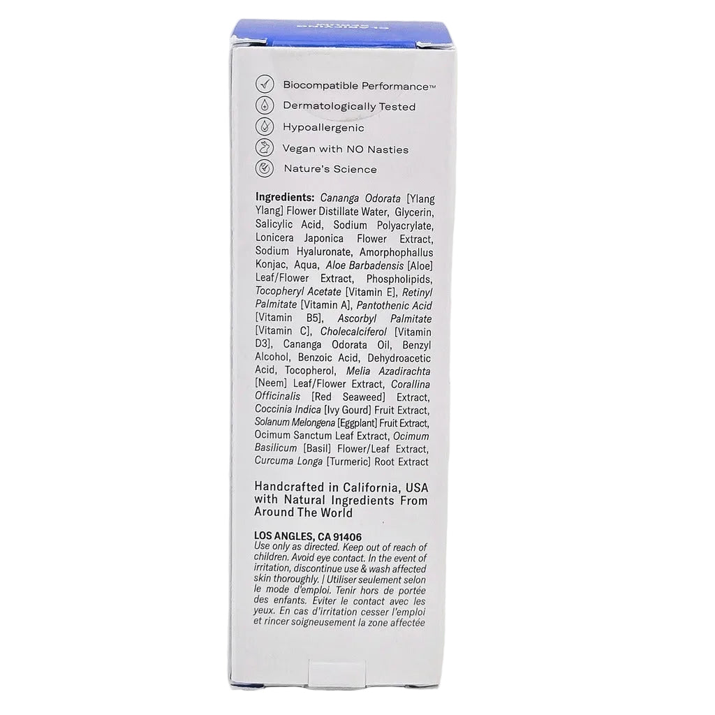 Odacité Clarifying Serum box panel with full ingredients and warnings