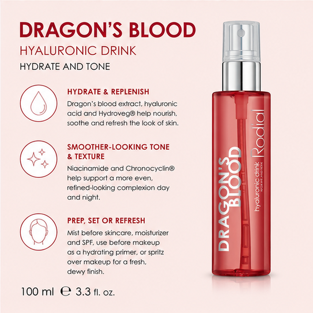 Rodial Dragon's Blood Hyaluronic Drink Face Mist 100 mL / 3.3 fl oz