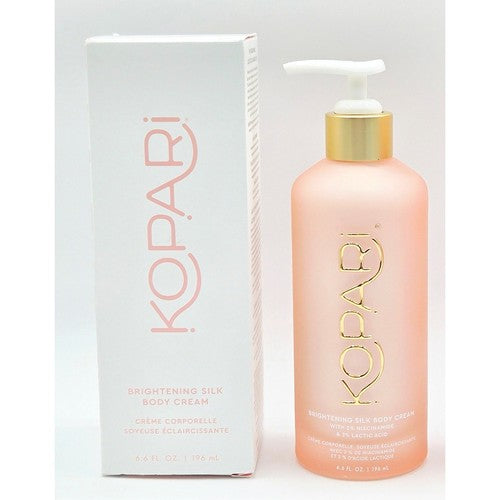 Kopari Brightening Silk Body Cream 6.6 fl oz glass pump bottle with original box