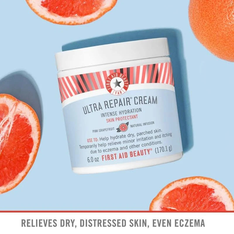 Korres Grapefruit Body Cleanser + First Aid Beauty Pink Grapefruit Ultra Repair Cream Set