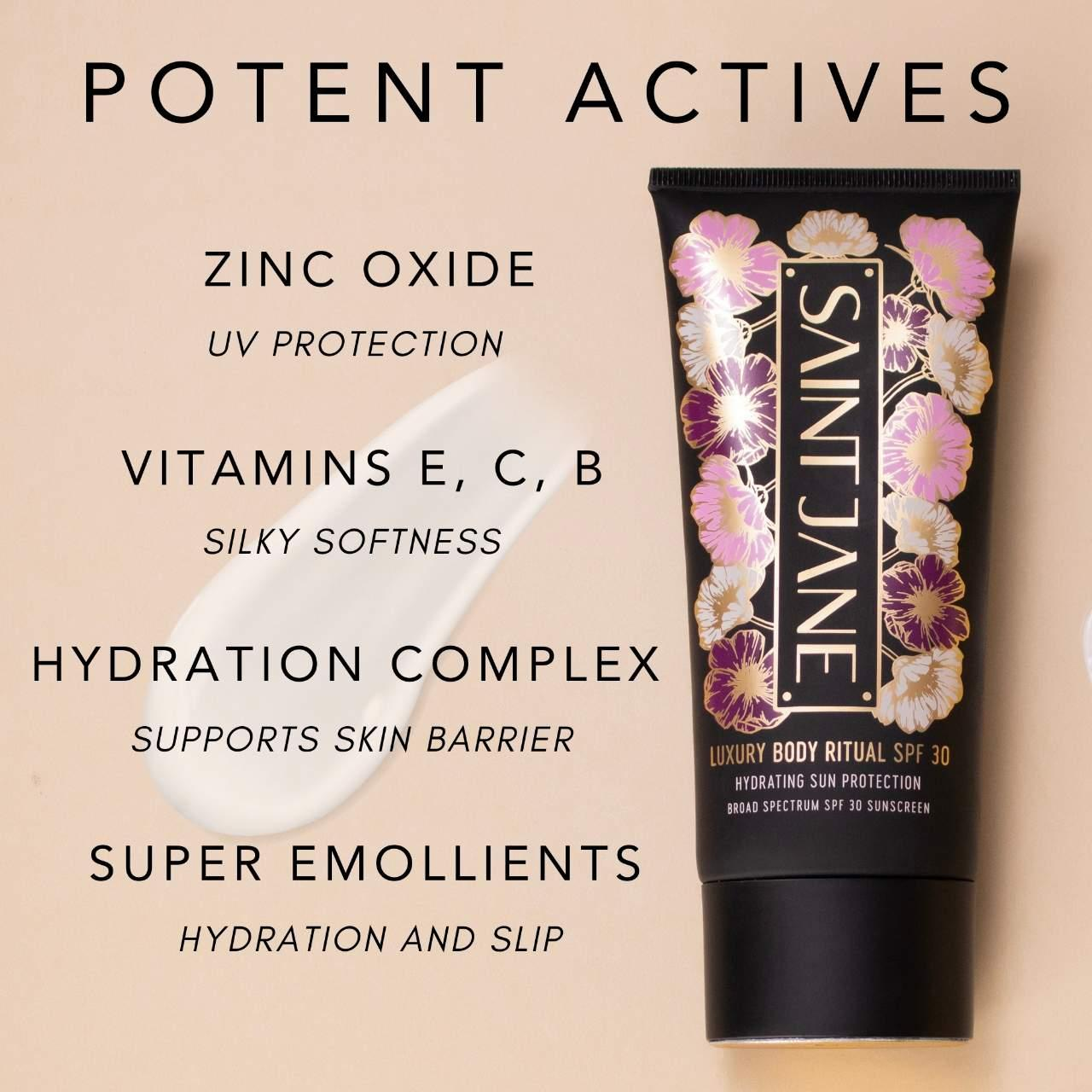 Saint Jane Luxury Body Ritual Mineral Sunscreen SPF 30 120 mL / 4 fl oz
